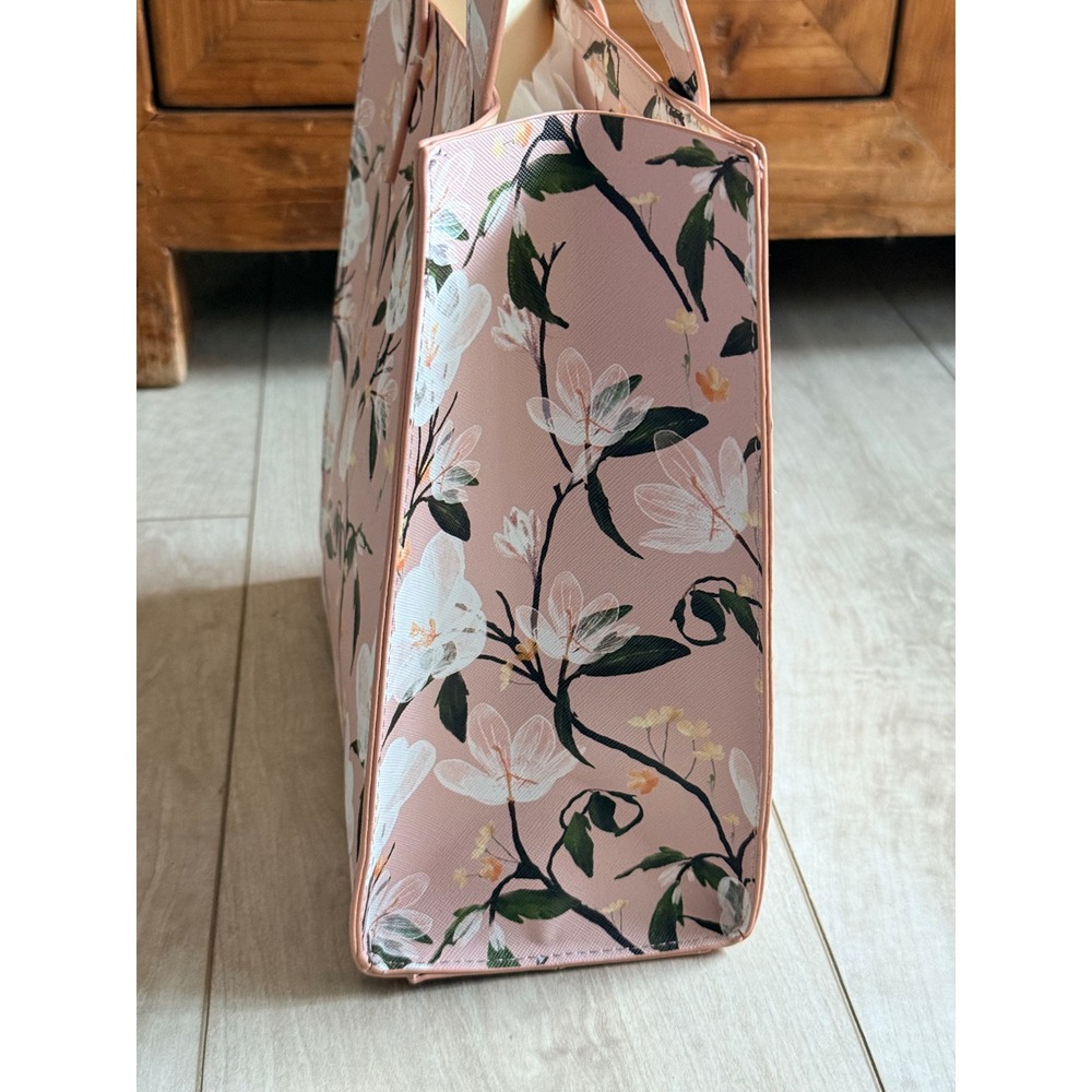 Ted Baker London "The Icon" Pink Floral Tote  Bag NWT - Picture 9 of 13